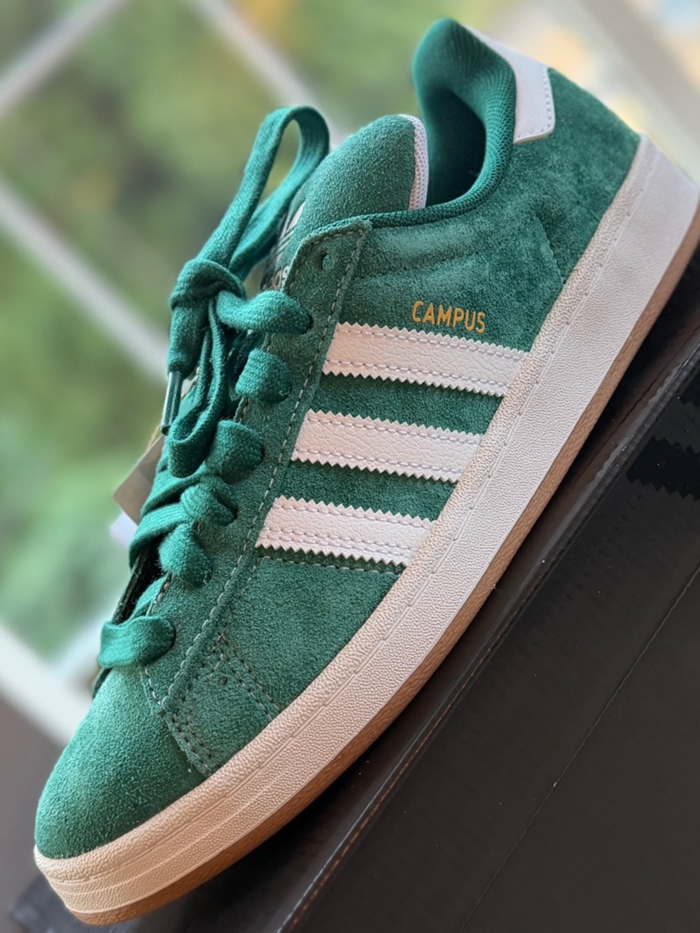 Adidas Campus ADV Green Suede Sneakers NIB Womens 9 Mens 8